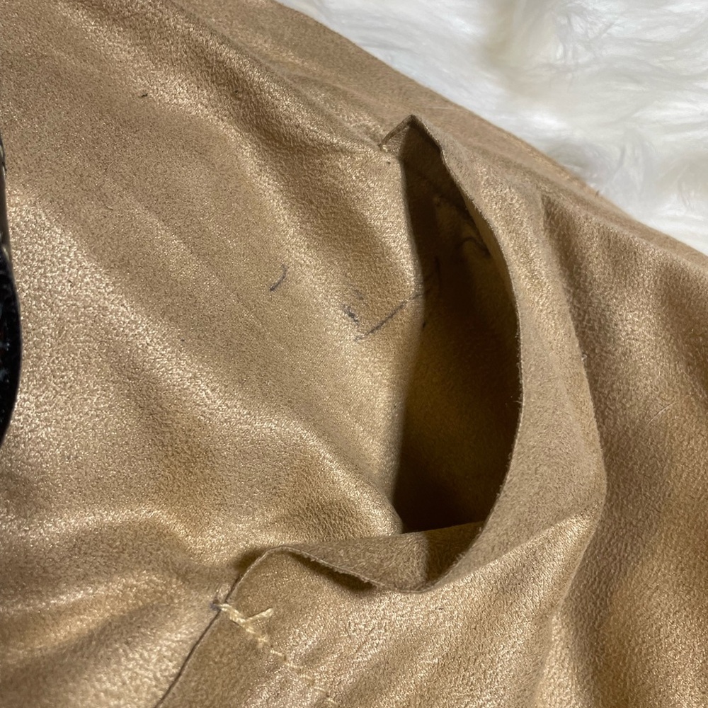 Soft Black Thick Genuine Leather Crossbody/Shoulder/Tote Bag #0097 - Picture 11 of 11